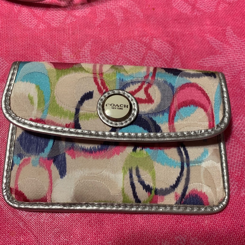 Coach coin/id small purse
